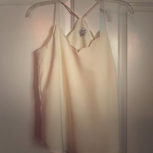 J Crew Factory scalloped cami